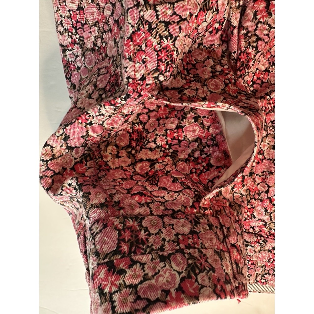 J.Crew Liberty Art Fabrics Floral Shorts Women's Size 0 Pink Cotton Tailored - Picture 8 of 9
